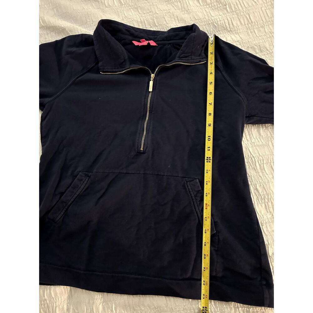Lilly Pulitzer Skipper Solid 1/2 Zip Pullover in Navy Size L - Picture 5 of 7